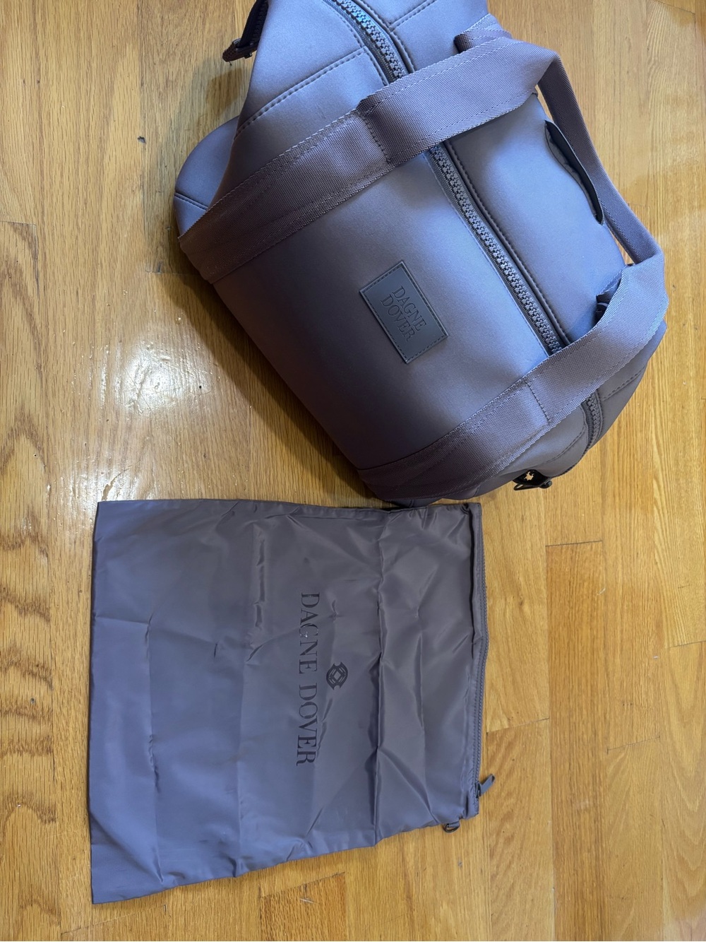 Dagne Dover Landon Neoprene Carryall Medium in Dune - Picture 5 of 11